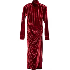 Margaux Avila - Dress - Red - Dress - Made in Italy - Luxury Exclusive Collection - Avvenice