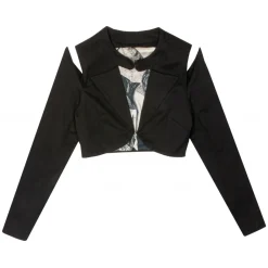 Margaux Avila - Sleeve Shirt - Black - Shirt - Made in Italy - Luxury Exclusive Collection - Avvenice^ Shirts