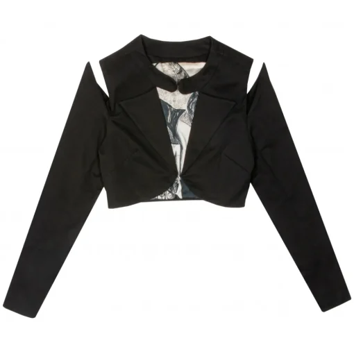 Margaux Avila - Sleeve Shirt - Black - Shirt - Made in Italy - Luxury Exclusive Collection - Avvenice^ Shirts