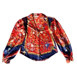 Margaux Avila - Sleeve Shirt - Red - Shirt - Made in Italy - Luxury Exclusive Collection - Avvenice