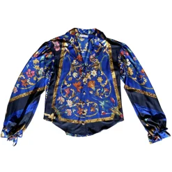 Margaux Avila - Sleeve Shirt - Blue - Shirt - Made in Italy - Luxury Exclusive Collection - Avvenice^ Shirts