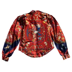 Margaux Avila - Sleeve Shirt - Red - Shirt - Made in Italy - Luxury Exclusive Collection - Avvenice