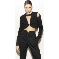 Margaux Avila - Sleeve Shirt - Black - Shirt - Made in Italy - Luxury Exclusive Collection - Avvenice^ Shirts