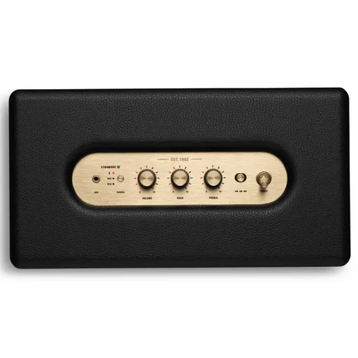 Marshall - Stanmore III - Black and Brass - Bluetooth Speaker - Iconic Classic Premium High Quality Speaker - Avvenice^ Audio | Audio