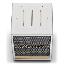 Marshall - Uxbridge Voice with Google Assistant - White - Portable Bluetooth Speaker - Iconic Premium High Quality Speaker - Avvenice