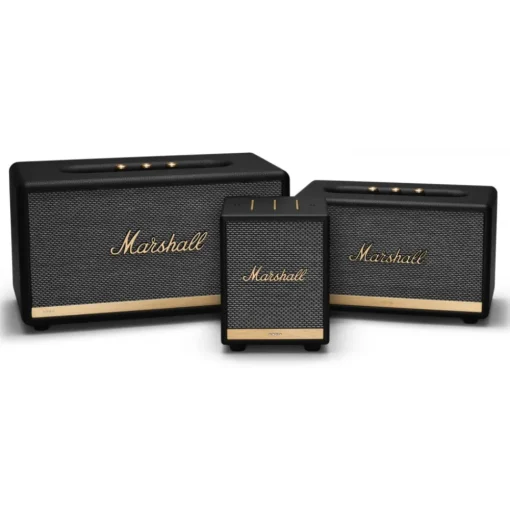 Marshall - Uxbridge Voice with Google Assistant - White - Portable Bluetooth Speaker - Iconic Premium High Quality Speaker - Avvenice