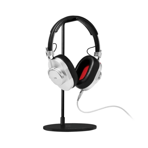 Master & Dynamic Master & Dynamic - MH40 - Limited Edition - Leica Camera AG - 0.95 - Silver Metal / Black Leather - Premium Over-Ear Headphones - Avvenice