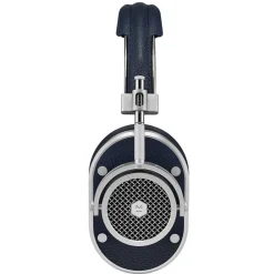 Master & Dynamic Master & Dynamic - MH40 - Silver Metal / Navy Leather - Premium High Quality and Performance Over-Ear Headphones - Avvenice