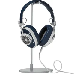 Master & Dynamic Master & Dynamic - MH40 - Silver Metal / Navy Leather - Premium High Quality and Performance Over-Ear Headphones - Avvenice