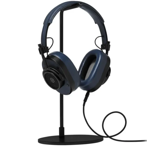 Master & Dynamic Master & Dynamic - MH40 - Zero Halliburton Kit - Black Metal / Navy Leather - Premium High Quality Over-Ear Headphones - Avvenice