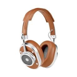 Master & Dynamic Master & Dynamic - MH40 Wireless - Silver Metal / Brown Canvas - Premium High Quality and Performance Over-Ear Headphones - Avvenice^ Audio | Audio