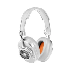 Master & Dynamic Master & Dynamic - MH40 Wireless - Silver Metal / Silver Canvas - Premium High Quality and Performance Over-Ear Headphones - Avvenice