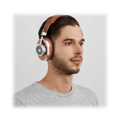 Master & Dynamic Master & Dynamic - MH40 Wireless - Silver Metal / Brown Canvas - Premium High Quality and Performance Over-Ear Headphones - Avvenice^ Audio | Audio