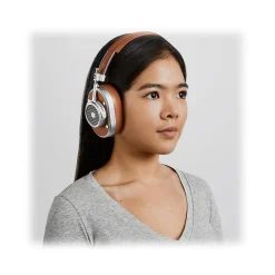 Master & Dynamic Master & Dynamic - MH40 Wireless - Silver Metal / Brown Canvas - Premium High Quality and Performance Over-Ear Headphones - Avvenice^ Audio | Audio
