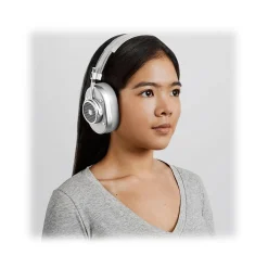 Master & Dynamic Master & Dynamic - MH40 Wireless - Silver Metal / Silver Canvas - Premium High Quality and Performance Over-Ear Headphones - Avvenice