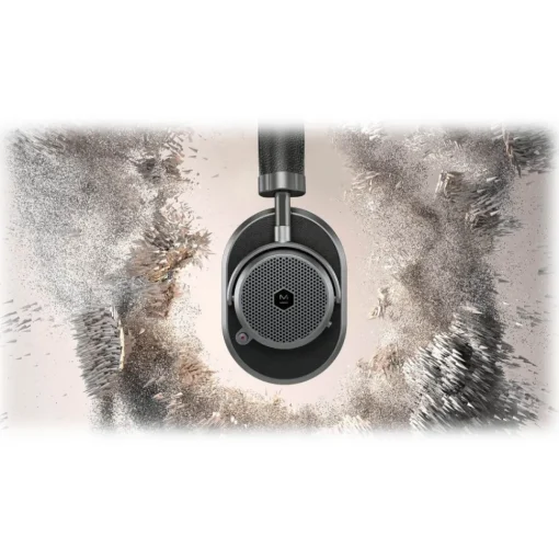 Master & Dynamic Master & Dynamic - MW65 - Black Metal / Black Leather - Active Noise-Cancelling Wireless Headphones - Premium Quality - Avvenice
