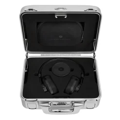Master & Dynamic Master & Dynamic - MW60 - Halliburton Case - Black Metal / Black Leather - Premium High Quality Wireless Over-Ear Headphones - Avvenice