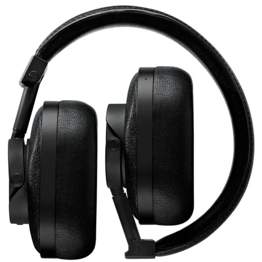 Master & Dynamic Master & Dynamic - MW60 - Halliburton Case - Black Metal / Black Leather - Premium High Quality Wireless Over-Ear Headphones - Avvenice