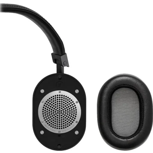 Master & Dynamic Master & Dynamic - MW60 - Halliburton Case - Black Metal / Black Leather - Premium High Quality Wireless Over-Ear Headphones - Avvenice