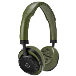 Master & Dynamic Master & Dynamic - MW50 - Silver Metal / Brown Leather - Premium High Quality and Performance Wireless On-Ear Headphones - Avvenice