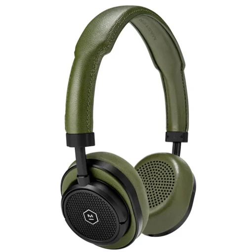 Master & Dynamic Master & Dynamic - MW50 - Silver Metal / Brown Leather - Premium High Quality and Performance Wireless On-Ear Headphones - Avvenice
