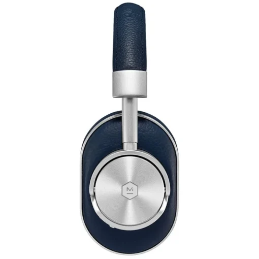 Master & Dynamic Master & Dynamic - MW60 - Silver Metal / Navy Leather - Premium High Quality and Performance Wireless Over-Ear Headphones - Avvenice