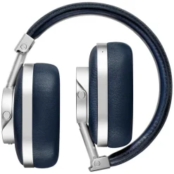 Master & Dynamic Master & Dynamic - MW60 - Silver Metal / Navy Leather - Premium High Quality and Performance Wireless Over-Ear Headphones - Avvenice