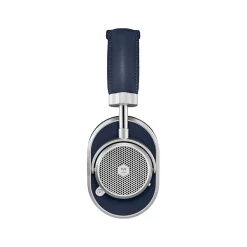Master & Dynamic Master & Dynamic - MW65 - Silver Metal / Navy Leather - Active Noise-Cancelling Wireless Headphones - Premium Quality - Avvenice^ Audio | Audio