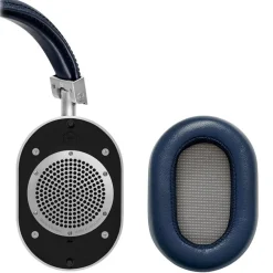 Master & Dynamic Master & Dynamic - MW60 - Silver Metal / Navy Leather - Premium High Quality and Performance Wireless Over-Ear Headphones - Avvenice