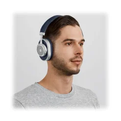 Master & Dynamic Master & Dynamic - MW65 - Silver Metal / Navy Leather - Active Noise-Cancelling Wireless Headphones - Premium Quality - Avvenice^ Audio | Audio