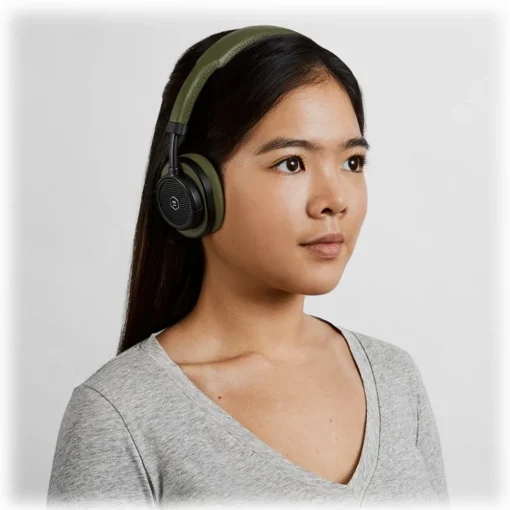 Master & Dynamic Master & Dynamic - MW50 - Silver Metal / Brown Leather - Premium High Quality and Performance Wireless On-Ear Headphones - Avvenice