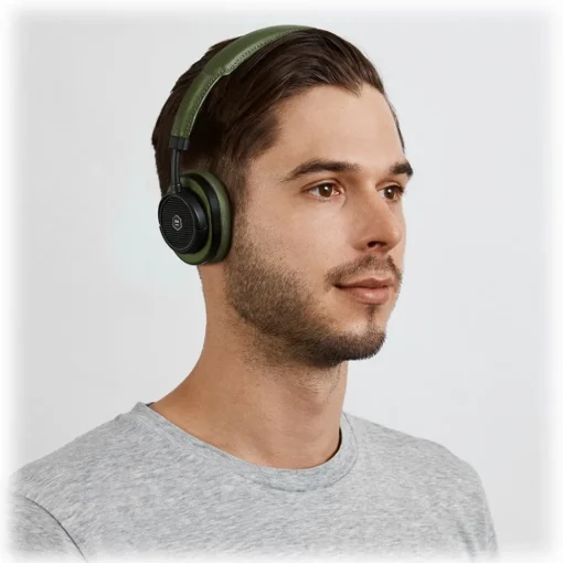 Master & Dynamic Master & Dynamic - MW50 - Silver Metal / Brown Leather - Premium High Quality and Performance Wireless On-Ear Headphones - Avvenice