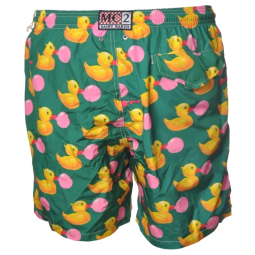 MC2 Saint Barth - Boxer Swimsuit in Duck Pattern - Green - Luxury Exclusive Collection - Avvenice^ Swimwear