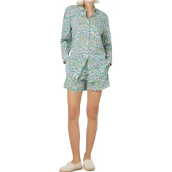MC2 Saint Barth - Classic Shirt with Floral Print - Aqua Green - Luxury Exclusive Collection - Avvenice
