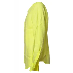 MC2 Saint Barth - Linen Shirt - Fluo Yellow - Luxury Exclusive Collection - Avvenice