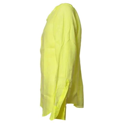 MC2 Saint Barth - Linen Shirt - Fluo Yellow - Luxury Exclusive Collection - Avvenice