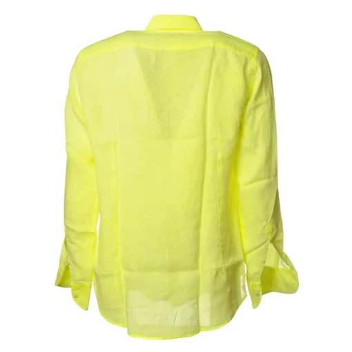 MC2 Saint Barth - Linen Shirt - Fluo Yellow - Luxury Exclusive Collection - Avvenice