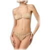 MC2 Saint Barth - Lurex Bikini with Ruffled Edges - Gold - Luxury Exclusive Collection - Avvenice^ Swimwear
