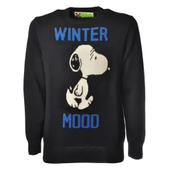 MC2 Saint Barth - Pullover Heron Snoopy - Blue - Luxury Exclusive Collection - Avvenice^ Knitwears