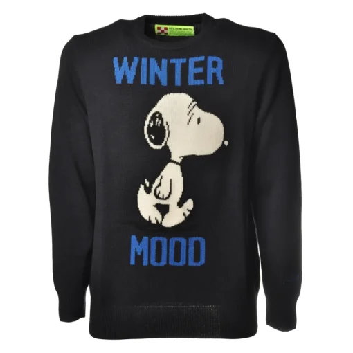 MC2 Saint Barth - Pullover Heron Snoopy - Blue - Luxury Exclusive Collection - Avvenice^ Knitwears