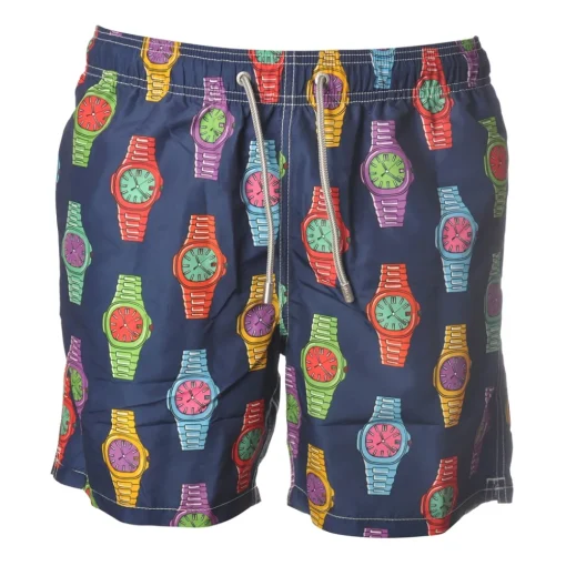 MC2 Saint Barth - Swimsuit Gustavia - Blue Pattern - Luxury Exclusive Collection - Avvenice^ Swimwear