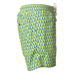 MC2 Saint Barth - Swimsuit Lighting Microfantasy Penguins - Yellow Pattern - Luxury Exclusive Collection - Avvenice^ Swimwear
