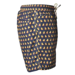 MC2 Saint Barth - Swimsuit Lighting Microfantasy Ducks - Blue Pattern - Luxury Exclusive Collection - Avvenice^ Swimwear