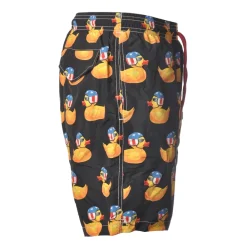 MC2 Saint Barth - Swimsuit Lighting Easy Ducky 00 - Black Pattern - Luxury Exclusive Collection - Avvenice