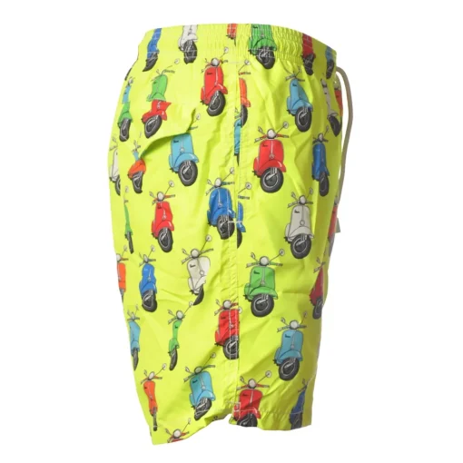 MC2 Saint Barth - Swimsuit Vespa Party 94 Lighting - Yellow Pattern - Luxury Exclusive Collection - Avvenice^ Swimwear