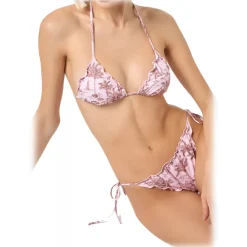 MC2 Saint Barth - Toile de Jouy Print Bikini - Pink/Beige - Luxury Exclusive Collection - Avvenice