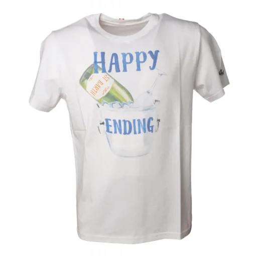 MC2 Saint Barth - T-Shirt Happy Ending - White - Luxury Exclusive Collection - Avvenice^ T-shirt