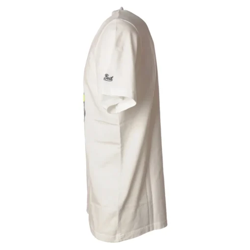 MC2 Saint Barth - T-Shirt Man Vespa Outline 01N - White - Luxury Exclusive Collection - Avvenice