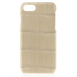 2 ME Style - Case Croco Beige - iPhone 8 / 7 - Leather Cover - Avvenice