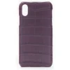 2 ME Style - Case Croco Bordeaux - iPhone XR - Crocodile Leather Cover - Avvenice